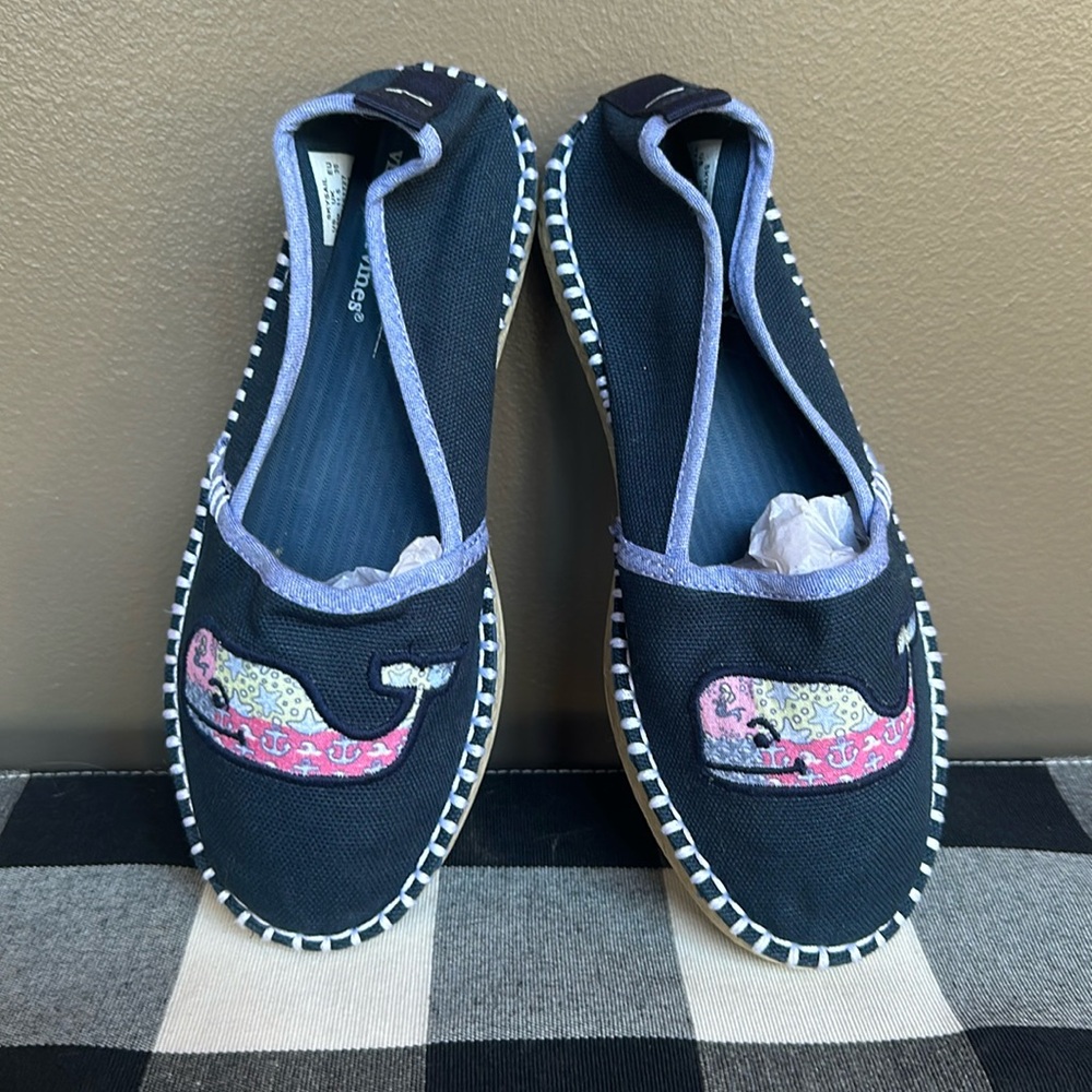 Vineyard Vines x Sperry SkySail Espadrille slip on shoes Girl’s 12.5